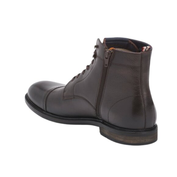 AMBITIOUS Men's Made In Portugal Leather Inside Zip Cap Toe Boots - Picture 2 of 3